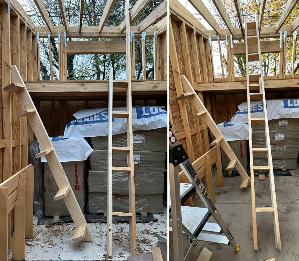 Gable Overhang Ladders