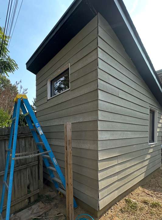 Siding installation finished!